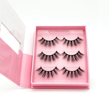 Volume Spike Faux Mink Eyelashes – 3 Pair Set