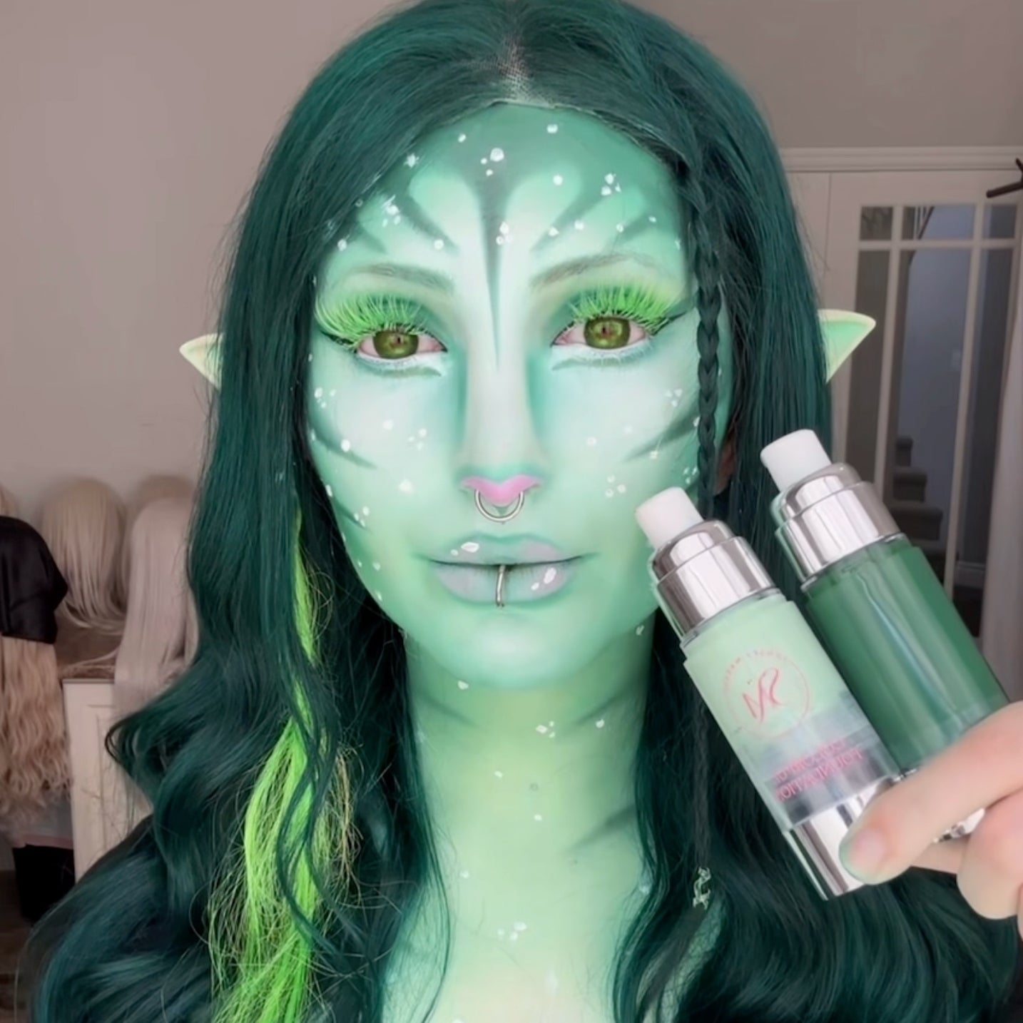 Green Avatar Look for Halloween