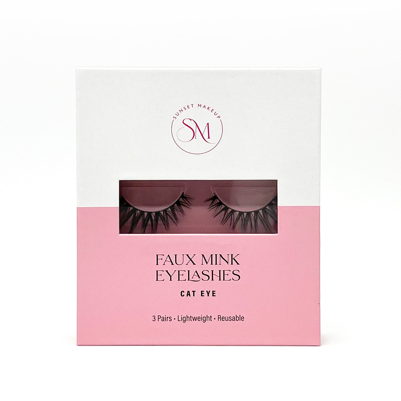 Cat Eye Faux Mink Eyelashes – 3 Pair Set