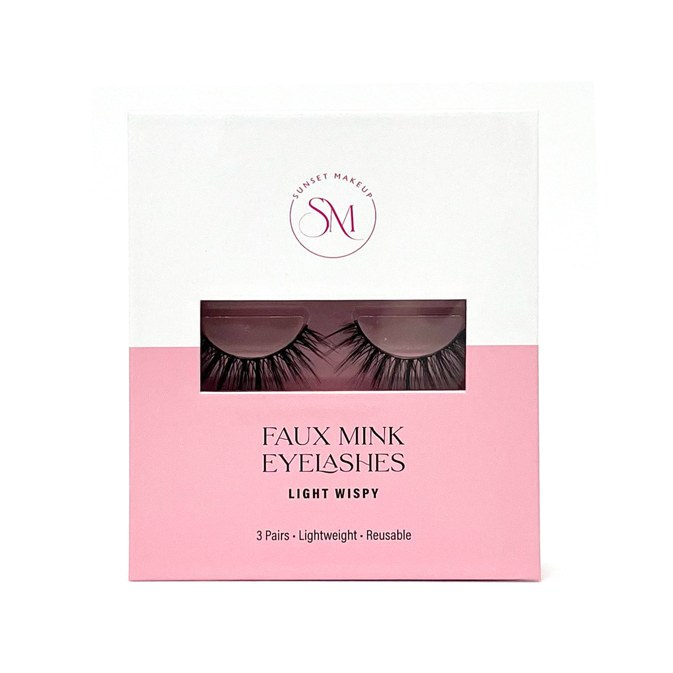 Light Wispy Faux Mink Eyelashes – 3 Pair Set