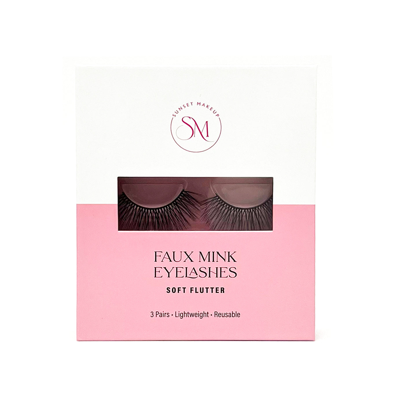 Soft Flutter Faux Mink Eyelashes – 3 Pair Set