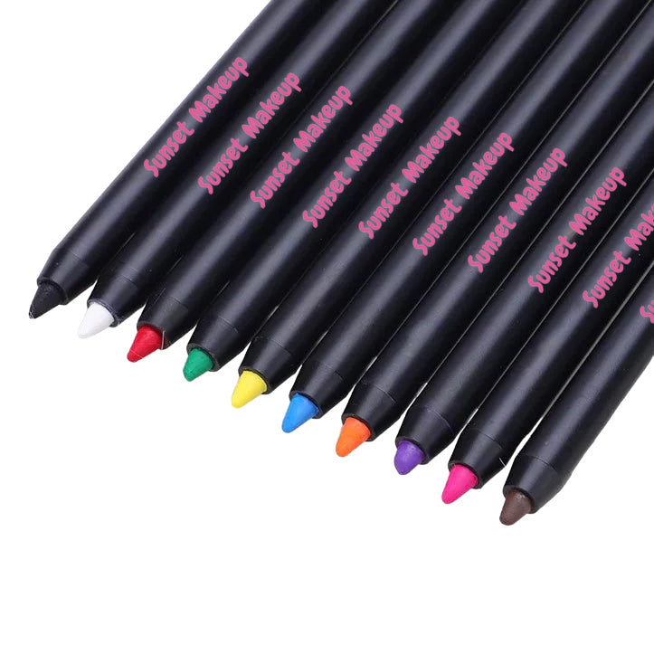 Pencil Crayon Eyeliners – Sunset Makeup