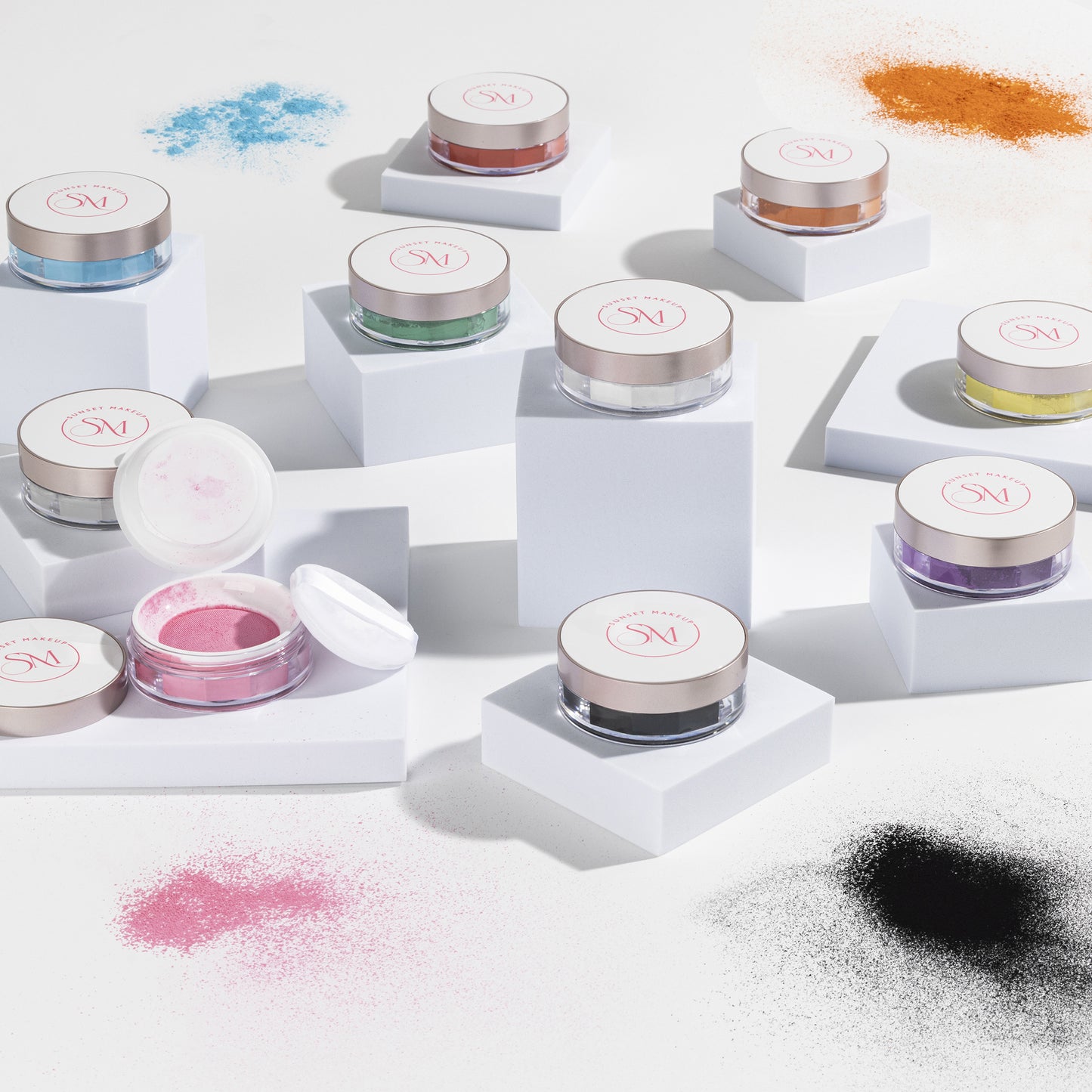 Colorful Setting Powder – Sunset Makeup