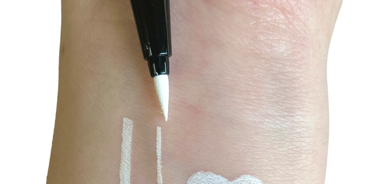 White Felt Tip Eyeliner Sunset Makeup