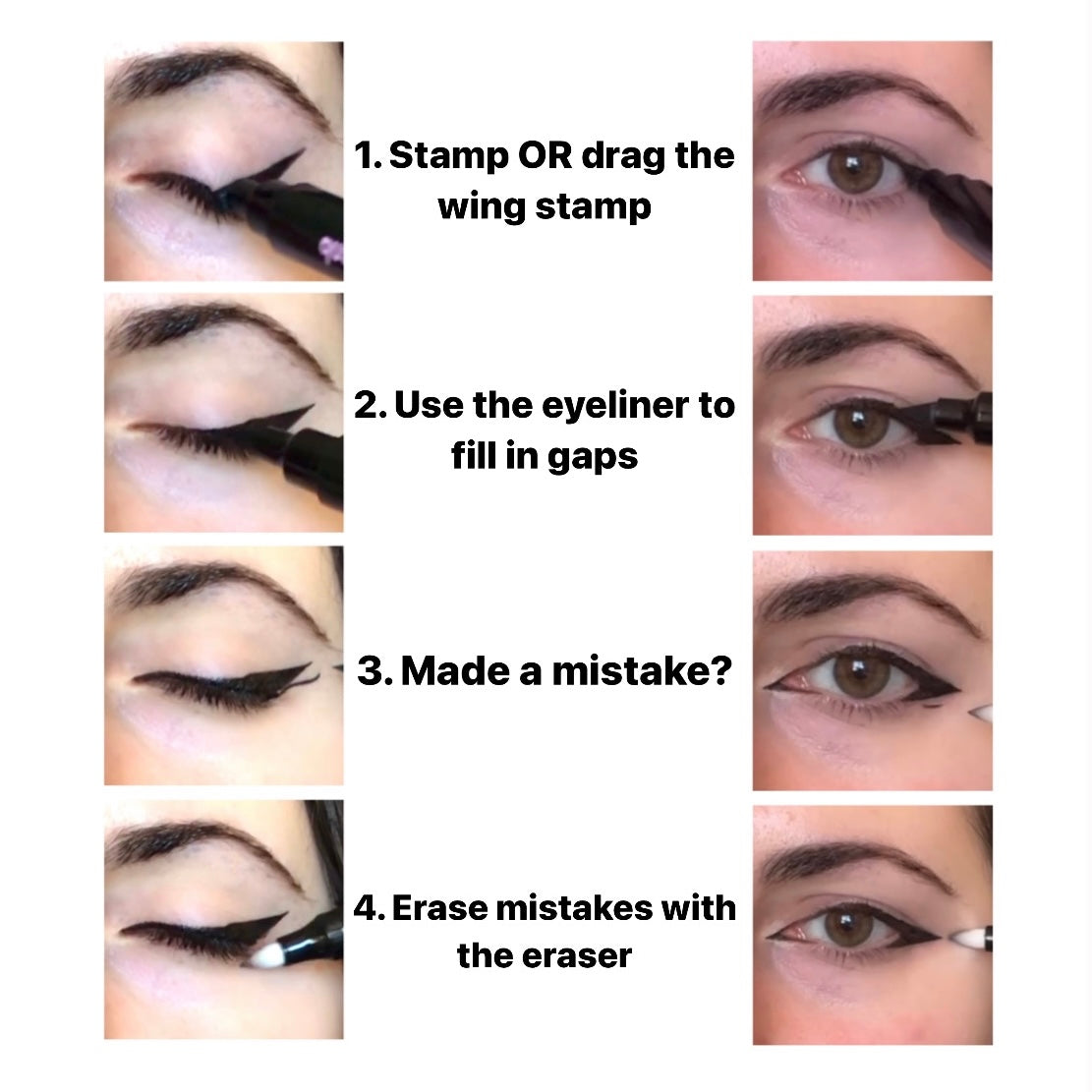 How to apply sunset makeup eyeliner stamp